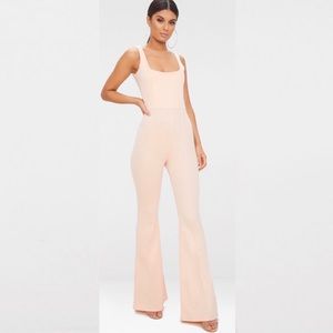 PLT Square Neck Seam Detail Jumpsuit
